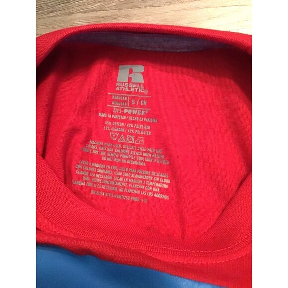 RUSSELL ATHLETIC- MENS SHORT SLEEVE CREW NECK GRAPHIC T-SHIRT SMALL- NWT - Picture 3 of 6